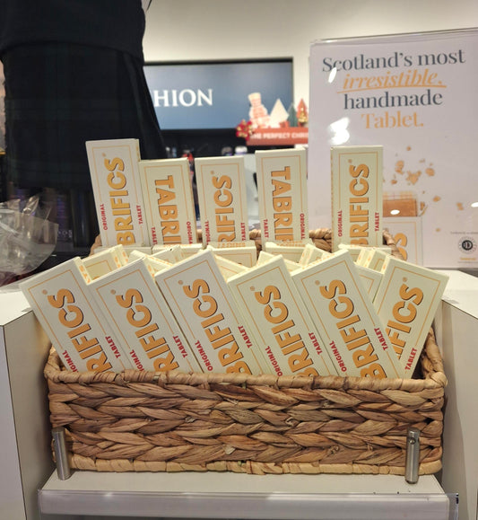 Tabrifics® Scottish Tablet Now at Glasgow and Aberdeen Airports